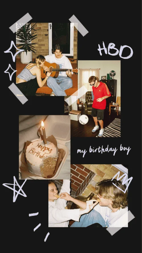 A collage made in PicCollage — Custom Birthday Greetings
